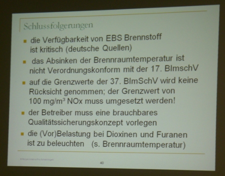 Tafel mit Schlussfolgerungen, welche diskutiert wurden (Foto: Köhler)