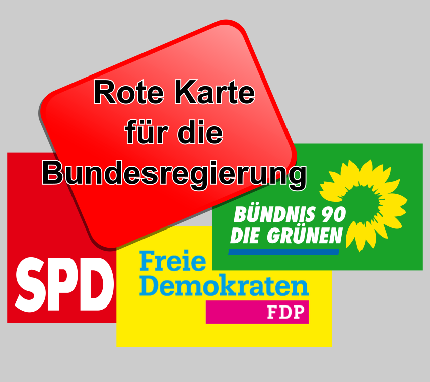 Rote Karte fuer die Bundesregierung1